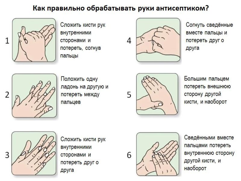 Как правильно обрабатывать руки антисептиком картинки